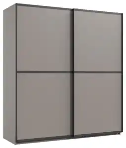 Schwebetürenschrank Ulm Beige/Greige, Beige, Greige