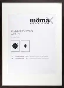 Bilderrahmen Gitta aus Holz ca. 50x70cm, Wengefarben