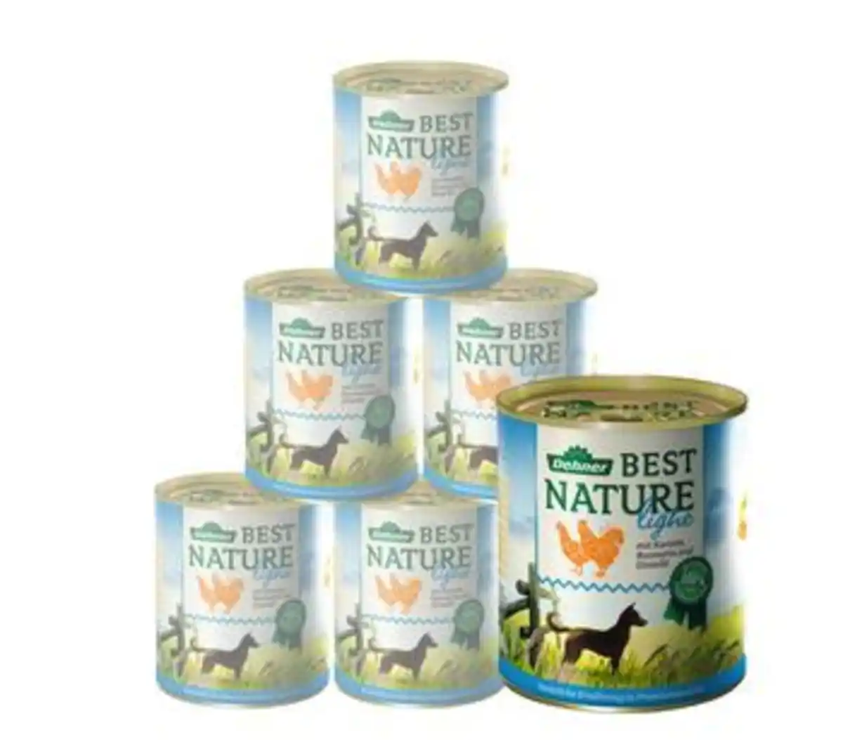 Bild 1 von Dehner Best Nature Nassfutter für Hunde Light, 6 x 400 g/800 g