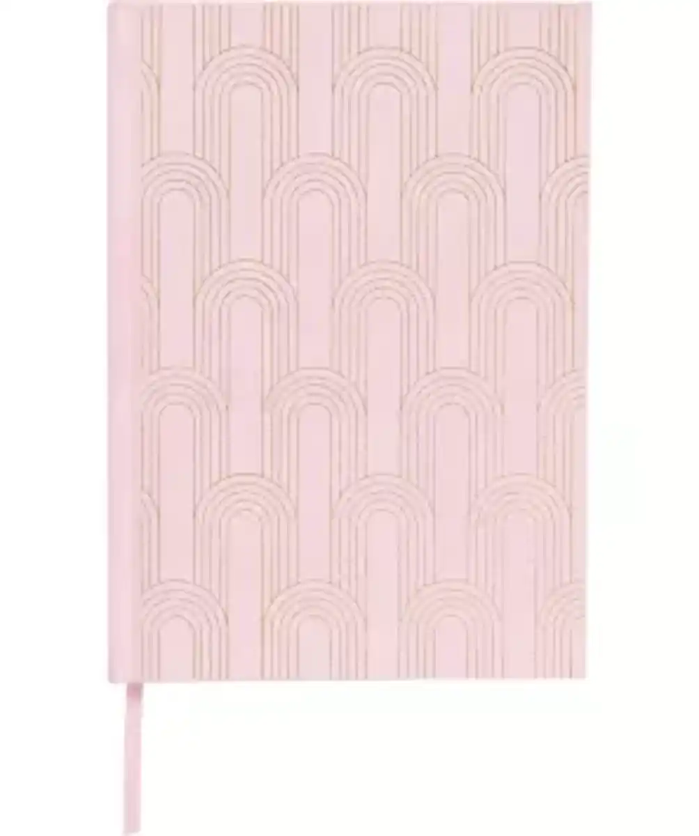 Bild 1 von Notizbuch Samt, rosa gemustert