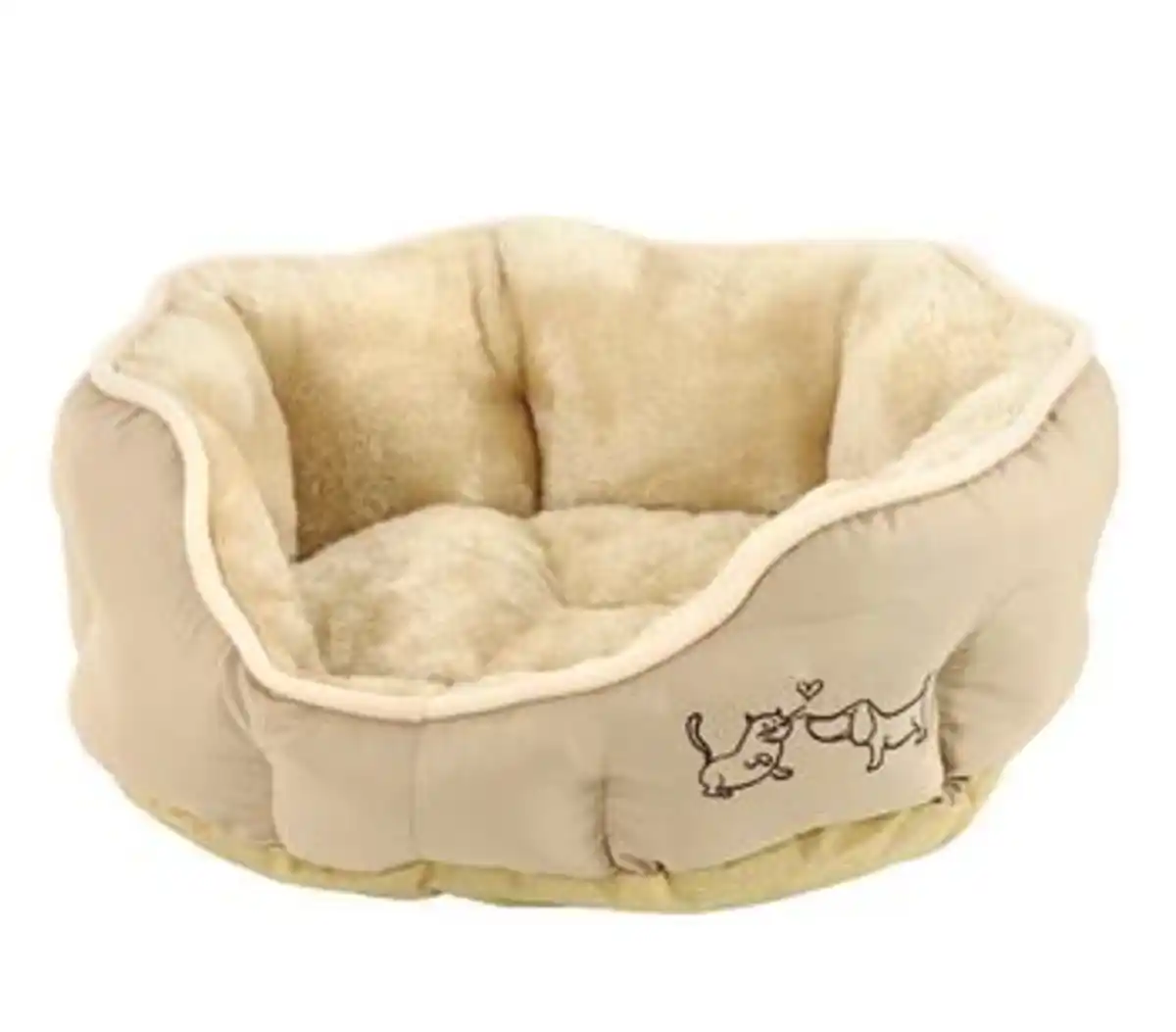 Bild 1 von Dehner Lieblinge Kuschelbett Sammy, oval, beige