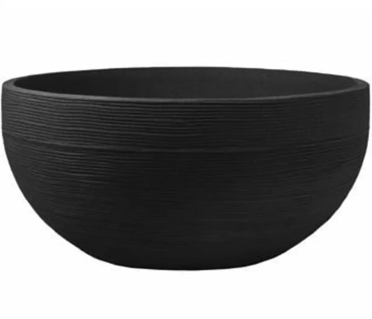 Bild 1 von Dehner Kunststoff-Schale Sulco, rund, anthrazit, ca. Ø58/H28 cm