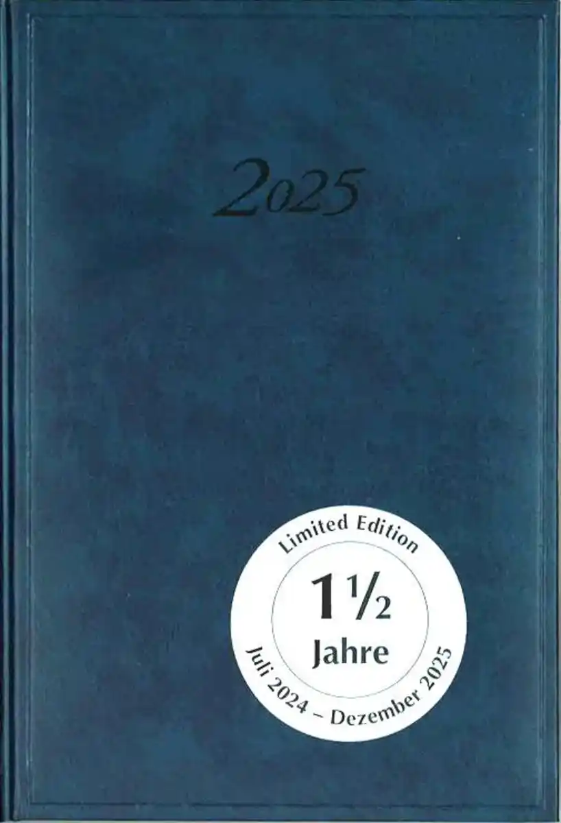 Bild 1 von Kalender-Buch A5 Juli 2024 - Dezember 2025 blau, 1 Stk