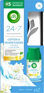 Air Wick Automatisches Duftspray Cotton&weißer Flieder Starter-Set, 1 Stk