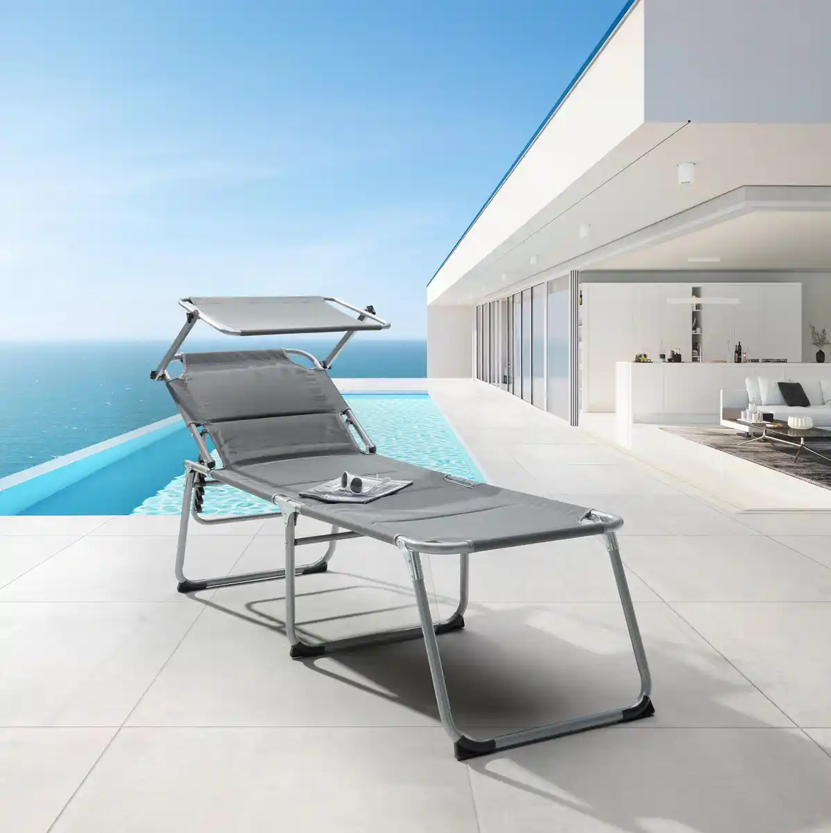 Bild 1 von Gartenliege Harald Grau, Grau