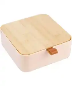 Schmuckkästchen mit Spiegel, rosa