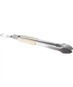 Grillzange aus Aluminium, silber