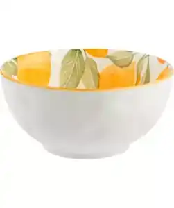 Müslischale mit Zitronen, gelb