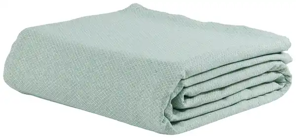 Bild 1 von Überwurf Dobby Uni in Blau/Weiß ca. 240x210cm, Blau, Weiß