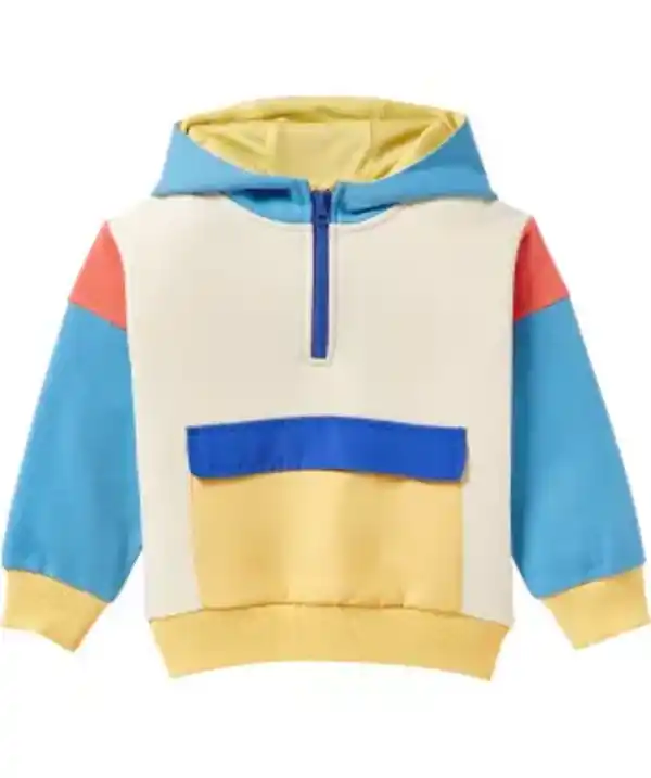 Bild 1 von Kapuzenpullover Colour-Blocking, offwhite