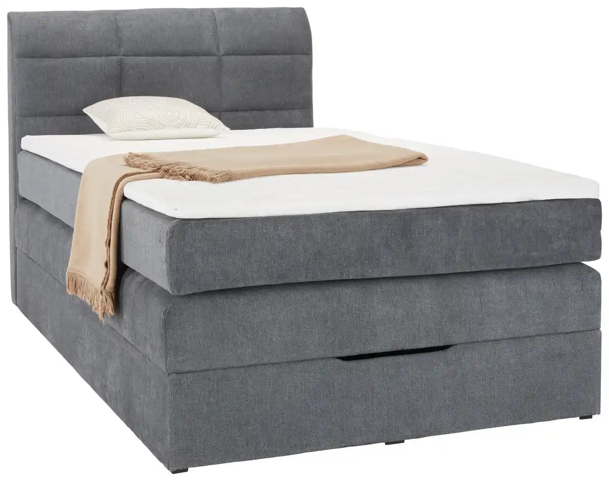 Bild 1 von Boxspringbett Runner in Grau ca. 120x200cm, Dunkelgrau