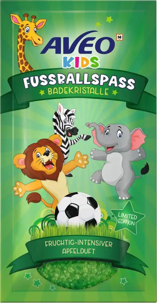 Bild 1 von AVEO Kids Badekristalle Fußballspaß, 60 g