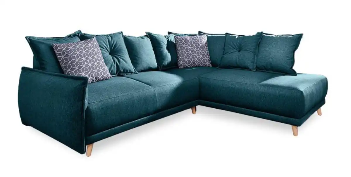 Bild 1 von Eckschlafsofa in Türkis ´LAZY LUKKA´, Petrol