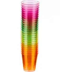 Plastik-Schnapsgläser, bunt