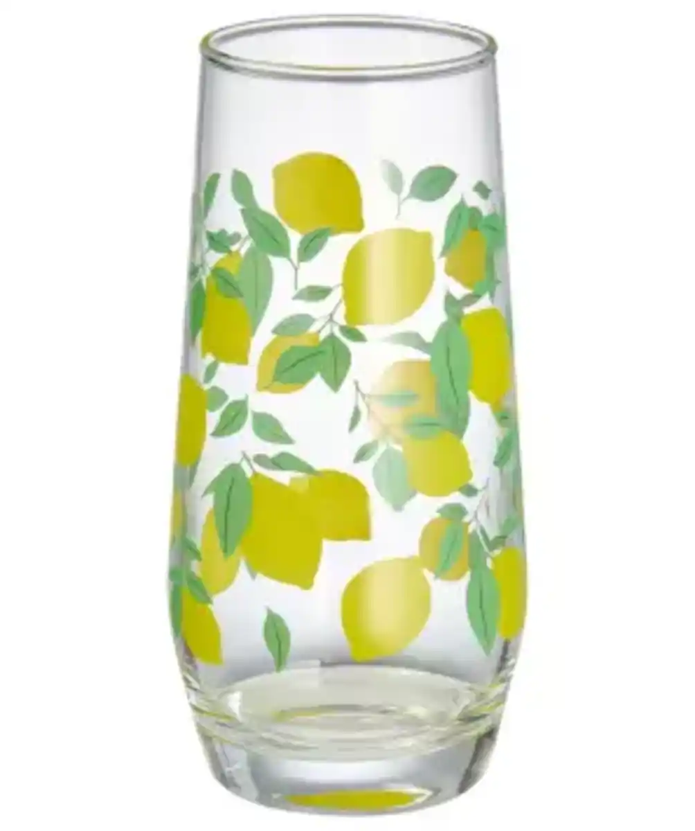 Bild 1 von Trinkglas mit Zitronen, gelb