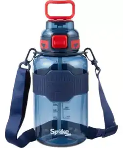 Trinkflasche mit Trageband, dunkelblau