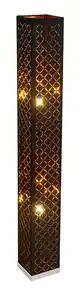 Stehleuchte Clarke Schwarz/Gold max. 40 Watt, Schwarz, Goldfarben