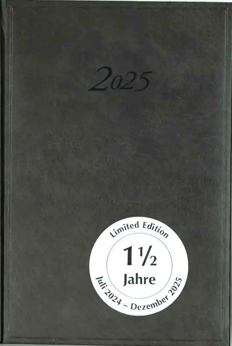 Bild 1 von Kalender-Buch A5 Juli 2024 - Dezember 2025 schwarz, 0 schwarz