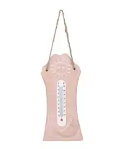 Terrakotta-Thermometer, naturfarben