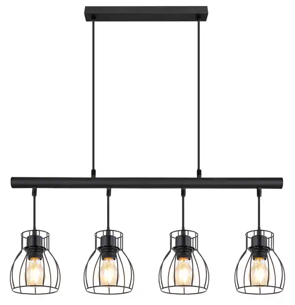 Bild 1 von LED-Hängeleuchte Mina Schwarz max. 7 Watt, Schwarz