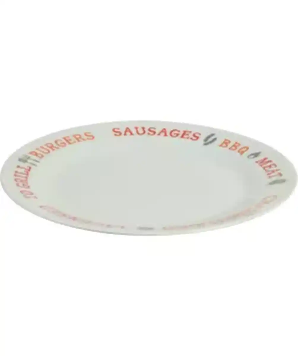 Bild 1 von Speiseteller BBQ-Design, schwarz