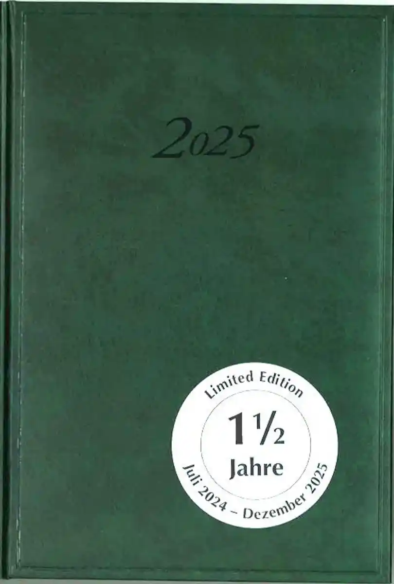 Bild 1 von Kalender-Buch A5 Juli 2024 - Dezember 2025 grün, 1 Stk