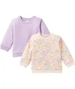 Doppelpack Sweatshirts, lila