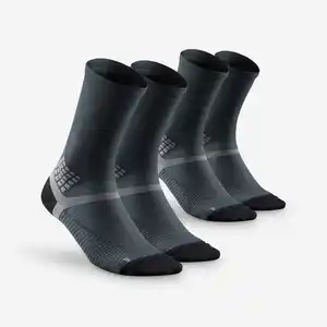 QUECHUA Wandersocken hoch 2 Paar - Hike 500 schwarz