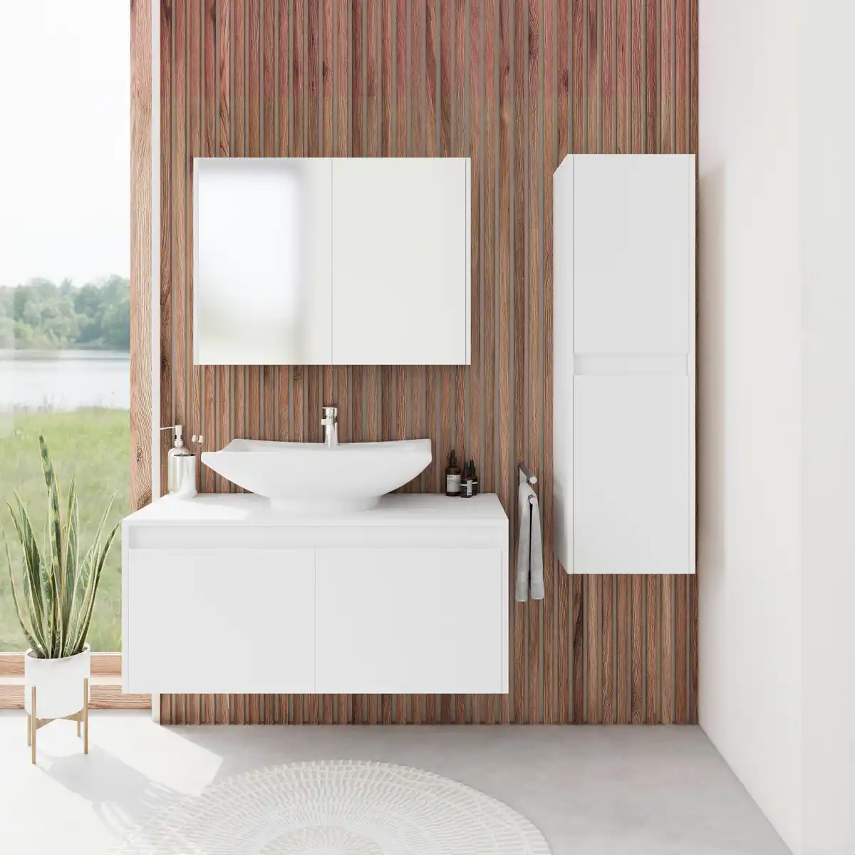 Bild 1 von Badezimmer Martina Weiß 4-teilig, Weiß