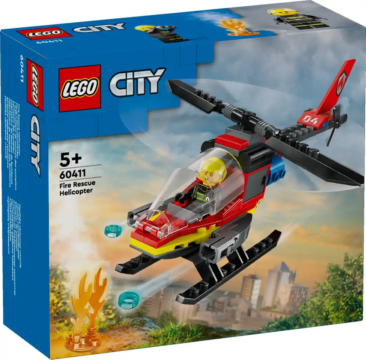 Bild 1 von LEGO CITY »Feuerwehr-Hubschrauber« Spielset 60411, 85-teilig