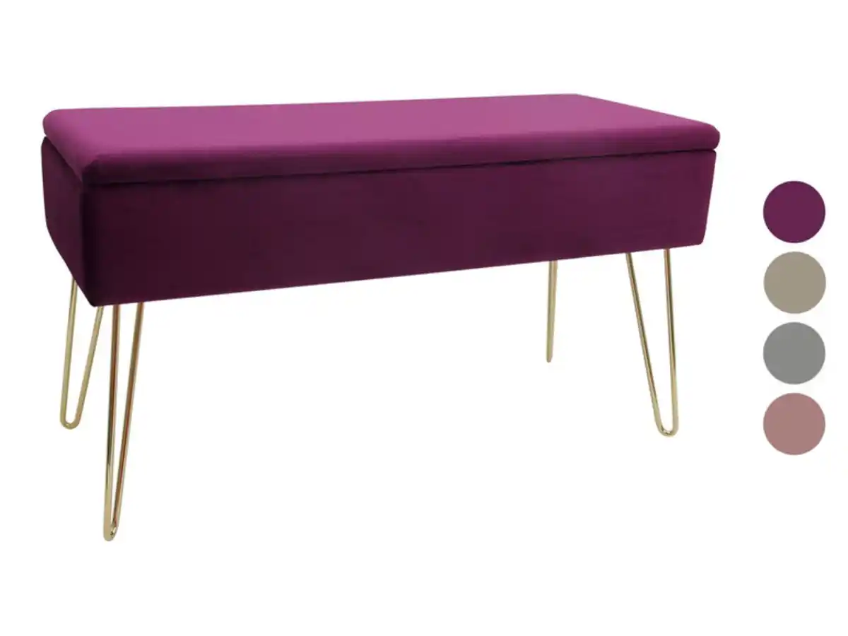 Bild 1 von ECHTWERK Sitzbank Scarlett, mit bequemer Sitzfläche aus Samtstoff