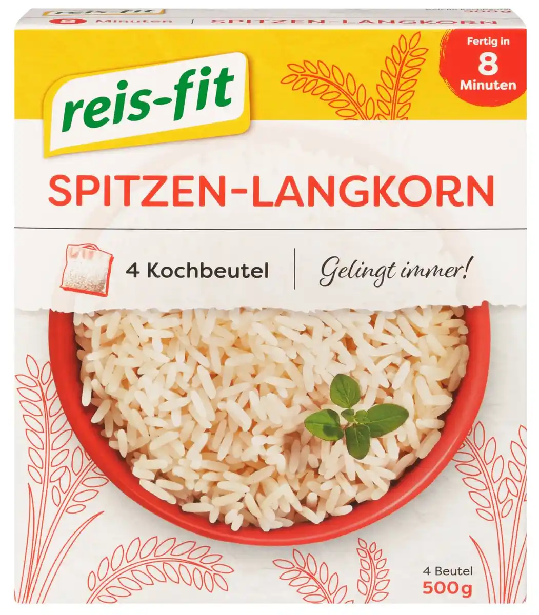Bild 1 von REIS-FIT Spitzen-Langkorn-Reis, 500-g-Packg.