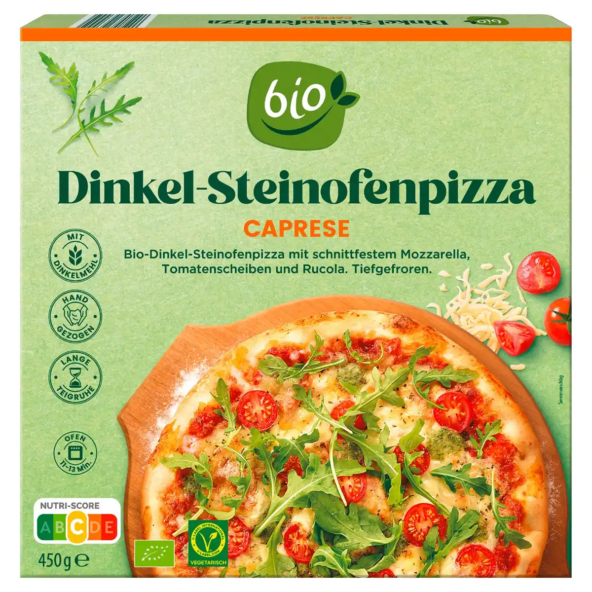 Bild 1 von BIO Dinkel-Pizza 450 g, Caprese
