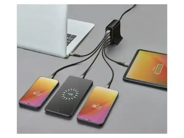 Bild 3 von TRONIC® USB-Ladestation »TUL 2 A1« 30W mit 2x USB-C, 3x USB-A