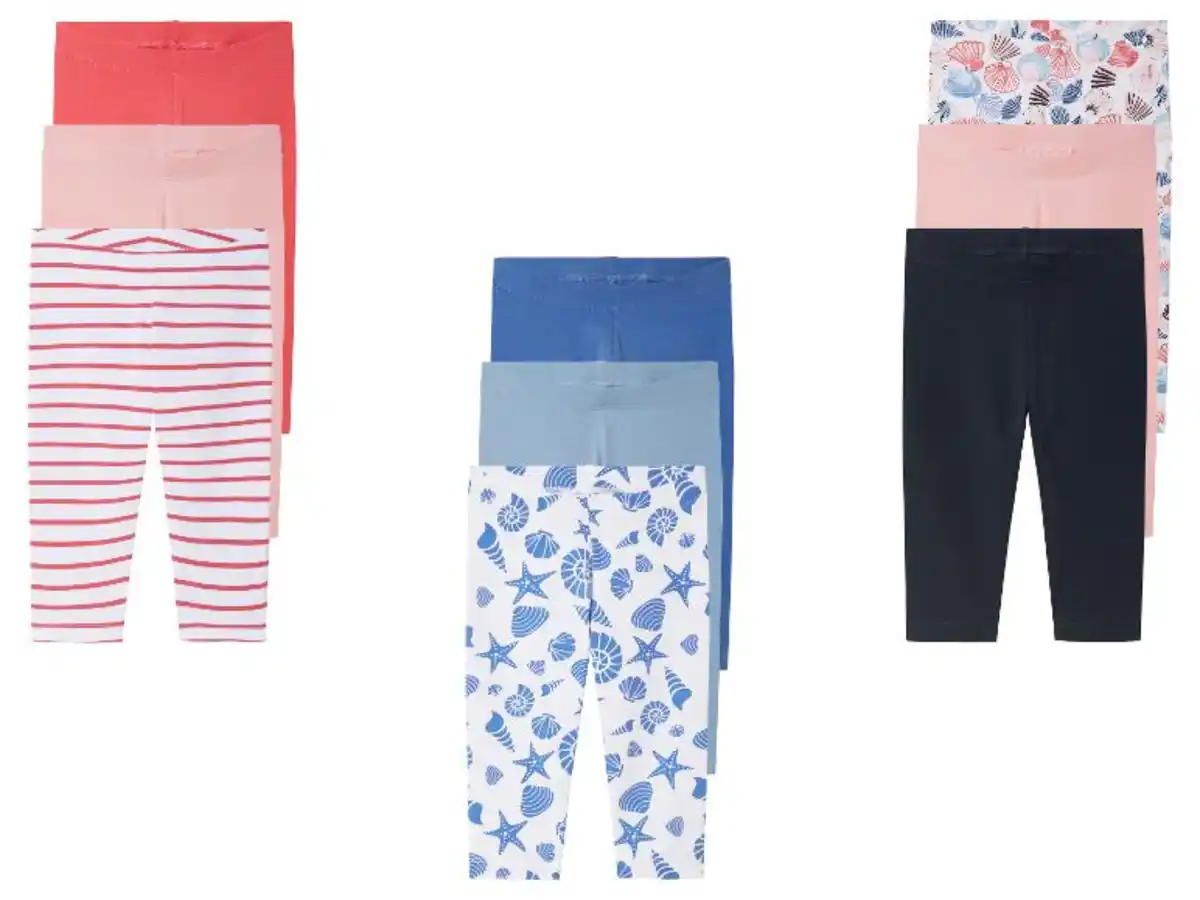 Bild 1 von lupilu® Kinder Capri-Leggings, 3 Stück, mit hohem Baumwollanteil