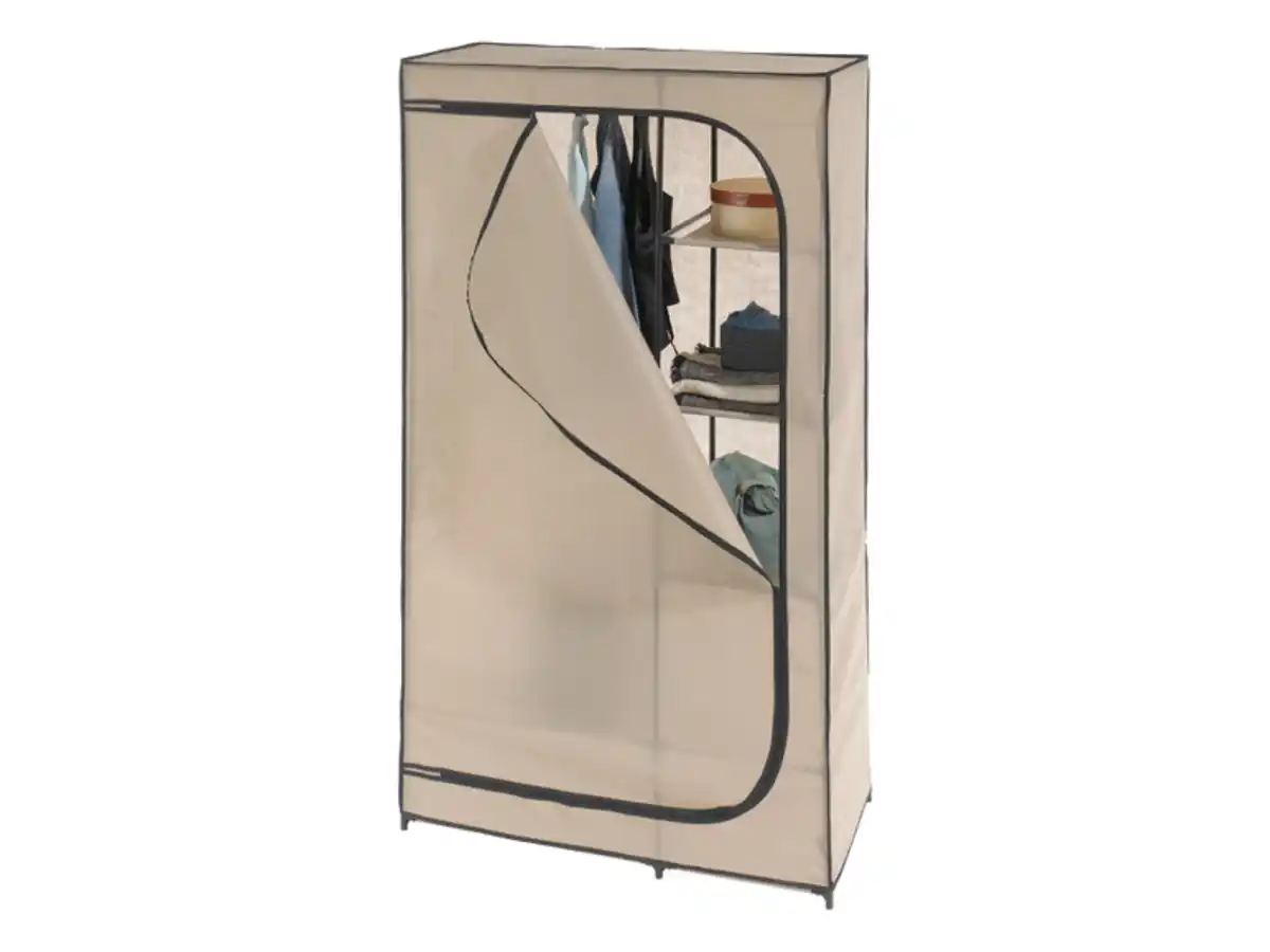 Bild 3 von LIVARNO home Textilkleiderschrank, mit 7 Ablagefächer,  4 kg