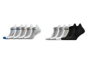 CRIVIT Herren Sport-Sneakersocken, 5 Paar, mit Fersenlasche