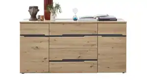 Sideboard mit 4 Schubladen Artisan Eiche - graphit 165 cm - MEMPHIS