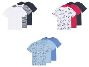 lupilu® Kleinkinder-T-Shirts, 3 Stück, aus reiner Baumwolle