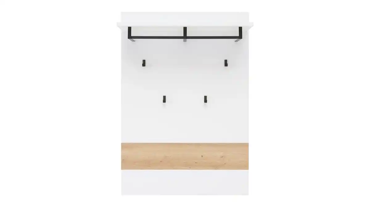 Bild 1 von Wandgarderobe Paneele weiß - Artisan Eiche - 80 cm - MEMPHIS