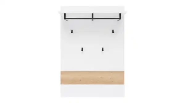 Bild 1 von Wandgarderobe Paneele weiß - Artisan Eiche - 80 cm - MEMPHIS