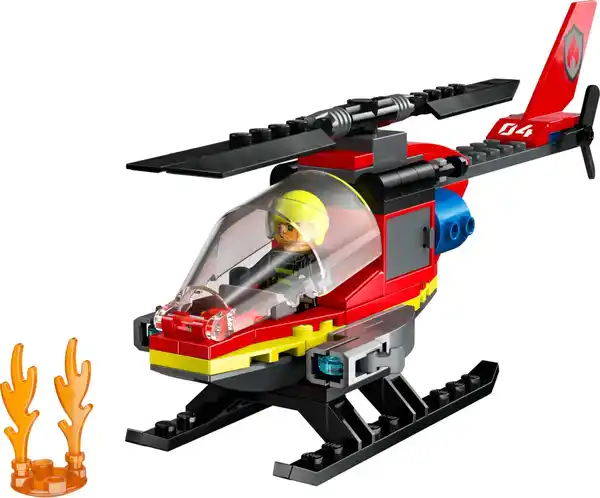 Bild 2 von LEGO CITY »Feuerwehr-Hubschrauber« Spielset 60411, 85-teilig
