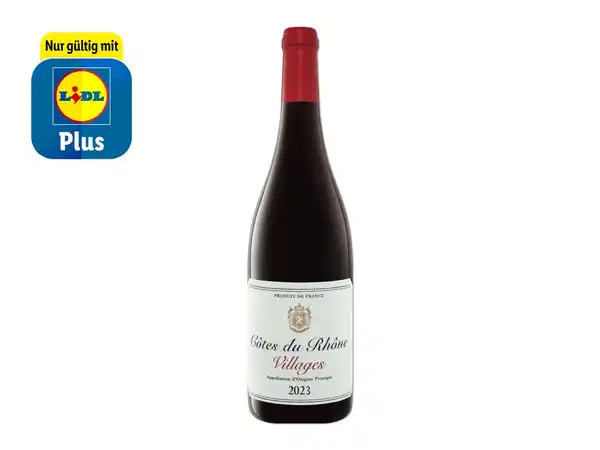 Bild 1 von Côtes du Rhône Villages AOP, Rotwein 2023, trocken