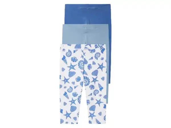 Bild 2 von lupilu® Kinder Capri-Leggings, 3 Stück, mit hohem Baumwollanteil
