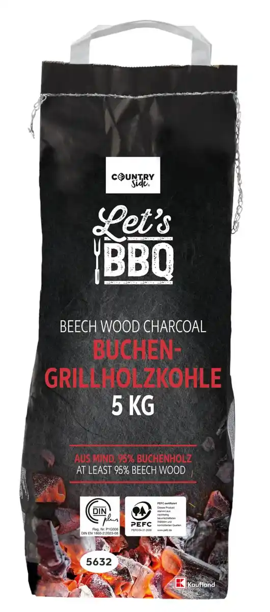 Bild 1 von COUNTRYSIDE® Buchen-Holzkohle, 5-kg-Packg.
