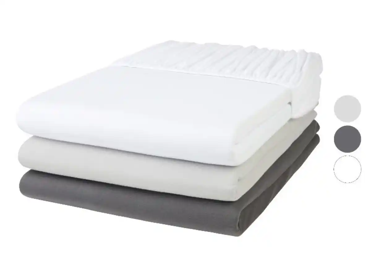 Bild 1 von LIVARNO home Jersey Spannbettlaken, aus reiner Baumwolle, 90-100 x 200 cm