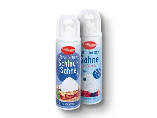 Bild 1 von Milbona Sprühfertige Sahne
