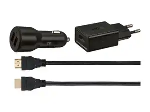 TRONIC® HDMI-Kabel/KfZ-/USB-Ladegerät
