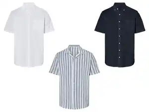 LIVERGY® Herren Leinenhemd, aus luftig-leichter Qualität