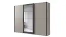 Bild 1 von Schwebetürenschrank grau - graphit mit Spiegel 270 cm 3-türig - MINDEN